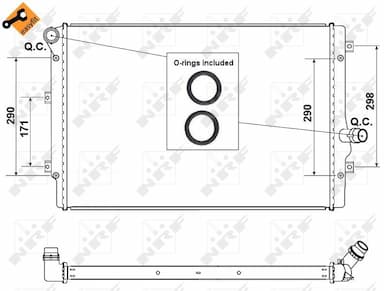 Radiators, Motora dzesēšanas sistēma NRF 53425 5