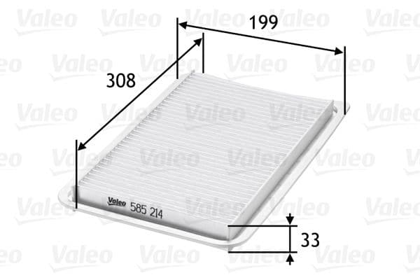 Gaisa filtrs VALEO 585214 1