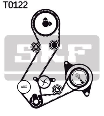 Ūdenssūknis + Zobsiksnas komplekts SKF VKMC 04107-3 2