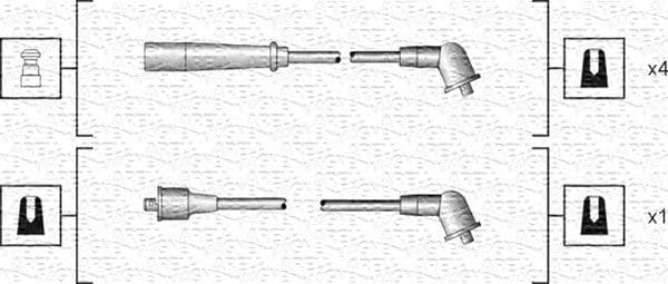 Augstsprieguma vadu komplekts MAGNETI MARELLI 941318111185 1