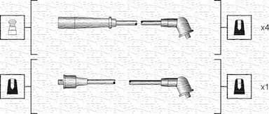 Augstsprieguma vadu komplekts MAGNETI MARELLI 941318111185 1