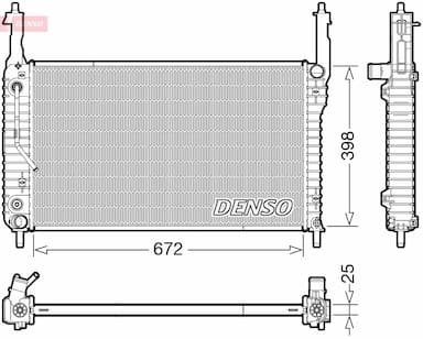 Radiators, Motora dzesēšanas sistēma DENSO DRM20123 1