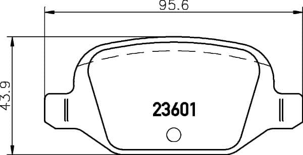 Bremžu uzliku kompl., Disku bremzes HELLA 8DB 355 009-551 1