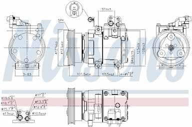 Kompresors, Gaisa kond. sistēma NISSENS 890737 6