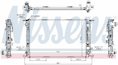 Radiators, Motora dzesēšanas sistēma NISSENS 60317 5