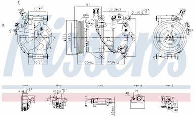 Kompresors, Gaisa kond. sistēma NISSENS 891114 1