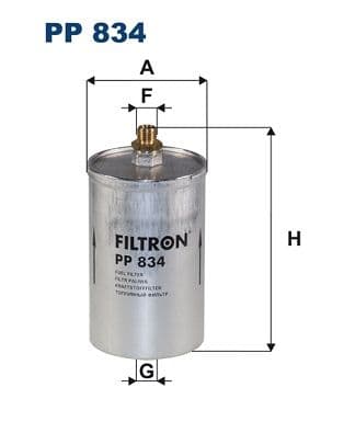 Degvielas filtrs FILTRON PP 834 1