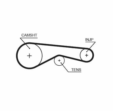 Zobsiksnas komplekts GATES K015624XS 3