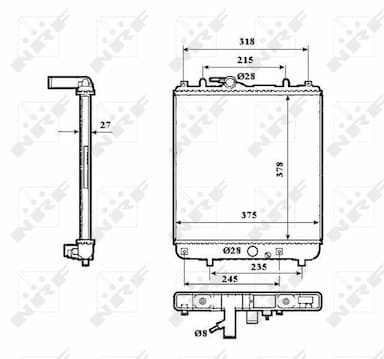 Radiators, Motora dzesēšanas sistēma NRF 53862 1