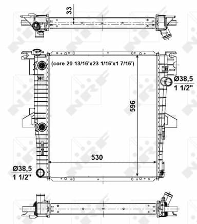 Radiators, Motora dzesēšanas sistēma NRF 56034 1