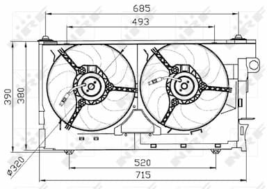 Ventilators, Motora dzesēšanas sistēma NRF 47030 1