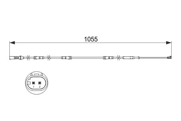 Indikators, Bremžu uzliku nodilums BOSCH 1 987 473 508 1