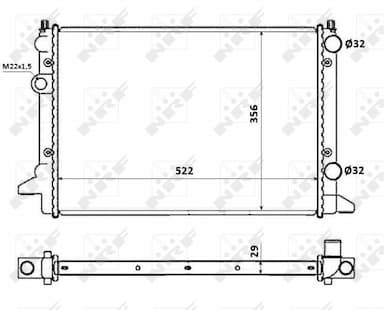 Radiators, Motora dzesēšanas sistēma NRF 54695 1