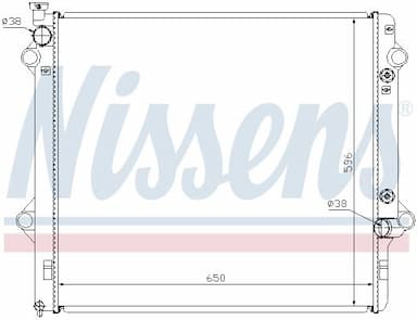 Radiators, Motora dzesēšanas sistēma NISSENS 646806 5