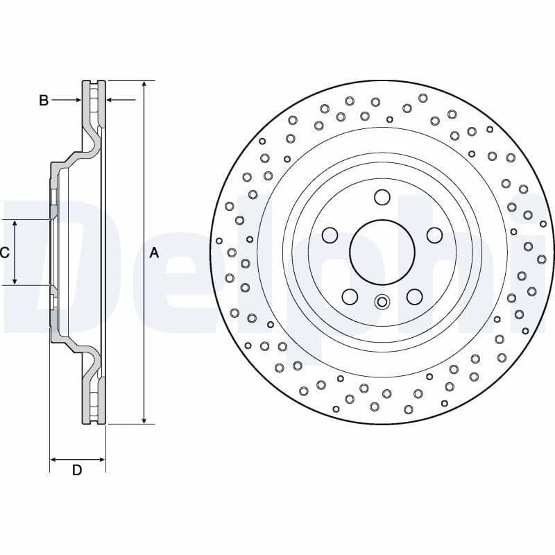 Bremžu diski DELPHI BG4699C 1