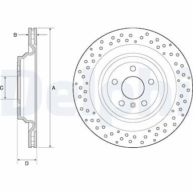 Bremžu diski DELPHI BG4699C 1