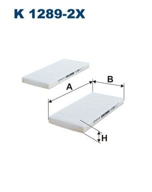 Filtrs, Salona telpas gaiss FILTRON K 1289-2x 1