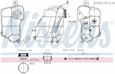 Kompensācijas tvertne, Dzesēšanas šķidrums NISSENS 996318 1