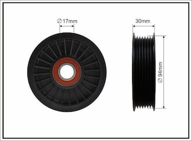 Spriegotājrullītis, Ķīļrievu siksna CAFFARO 500087 1