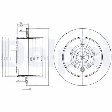 Bremžu diski DELPHI BG4178 1