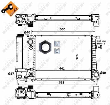 Radiators, Motora dzesēšanas sistēma NRF 51356 5