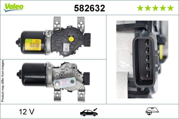 Stikla tīrītāju motors VALEO 582632 1