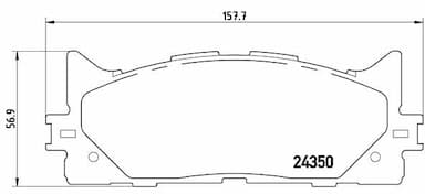 Bremžu uzliku kompl., Disku bremzes BREMBO P 83 117 1