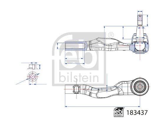 Stūres šķērsstiepņa uzgalis FEBI BILSTEIN 183437 1