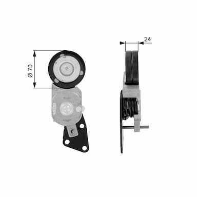 Siksnas spriegotājs, Ķīļsiksna GATES T38426 1