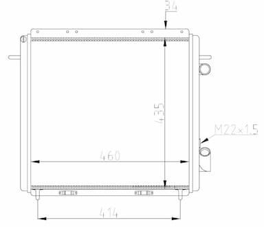 Radiators, Motora dzesēšanas sistēma NRF 507359A 5