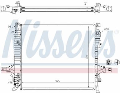 Radiators, Motora dzesēšanas sistēma NISSENS 65613A 6