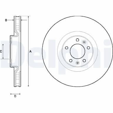 Bremžu diski DELPHI BG4716C 1