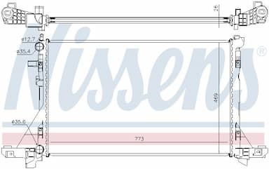 Radiators, Motora dzesēšanas sistēma NISSENS 630732 5