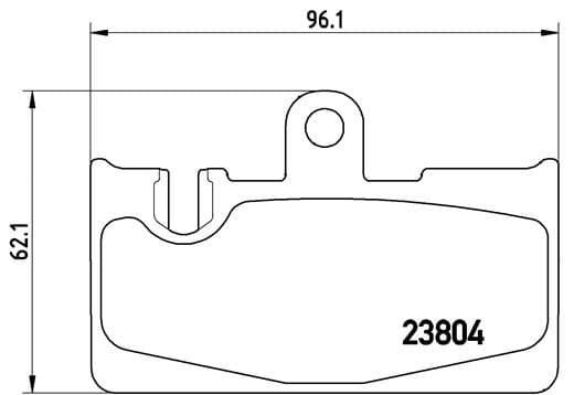 Bremžu uzliku kompl., Disku bremzes BREMBO P 83 059 1