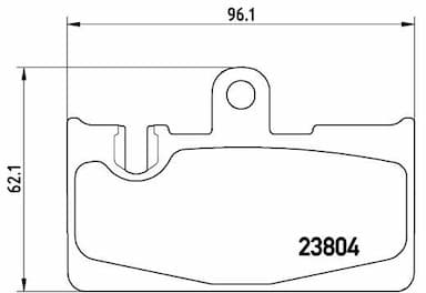 Bremžu uzliku kompl., Disku bremzes BREMBO P 83 059 1