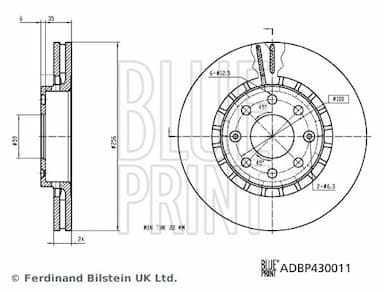 Bremžu diski BLUE PRINT ADBP430011 3