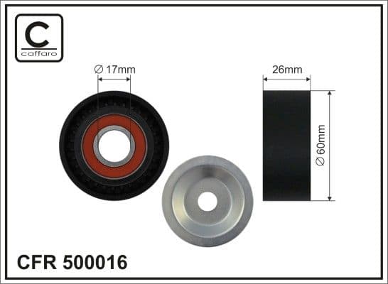 Spriegotājrullītis, Ķīļrievu siksna CAFFARO 500016 1