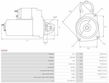 Starteris AS-PL S3100 5