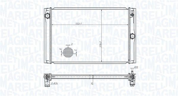 Radiators, Motora dzesēšanas sistēma MAGNETI MARELLI 350213178600 1