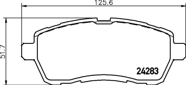 Bremžu uzliku kompl., Disku bremzes HELLA 8DB 355 013-211 1