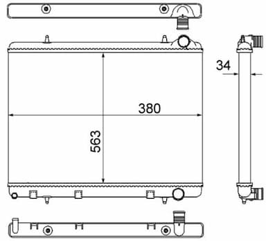 Radiators, Motora dzesēšanas sistēma MAHLE CR 2033 000S 2