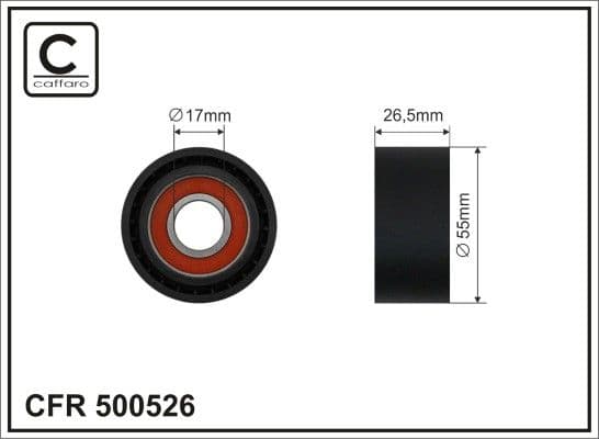 Spriegotājrullītis, Ķīļrievu siksna CAFFARO 500526 1