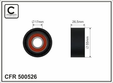 Spriegotājrullītis, Ķīļrievu siksna CAFFARO 500526 1