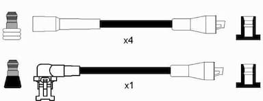 Augstsprieguma vadu komplekts NGK 8253 2