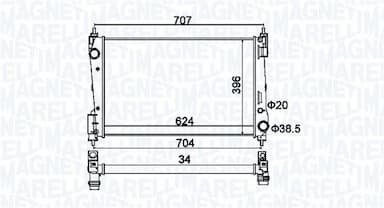 Radiators, Motora dzesēšanas sistēma MAGNETI MARELLI 350213151200 1