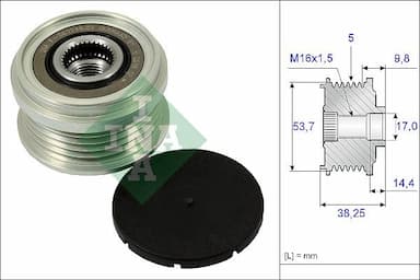 Ģeneratora brīvgaitas mehānisms Schaeffler INA 535 0242 10 1