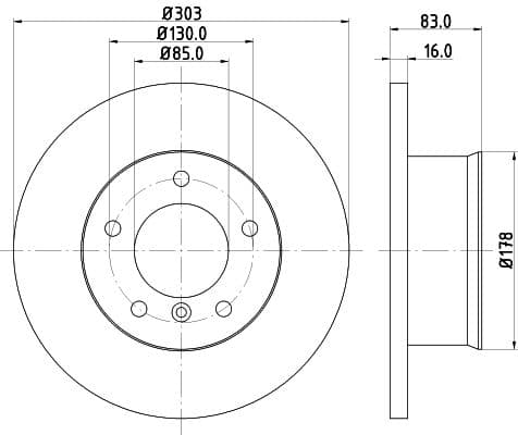 Bremžu diski HELLA 8DD 355 100-391 1