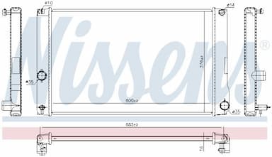 Radiators, Motora dzesēšanas sistēma NISSENS 646842 6