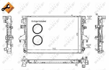 Radiators, Motora dzesēšanas sistēma NRF 53795 4