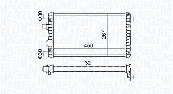 Radiators, Motora dzesēšanas sistēma MAGNETI MARELLI 350213191300 1